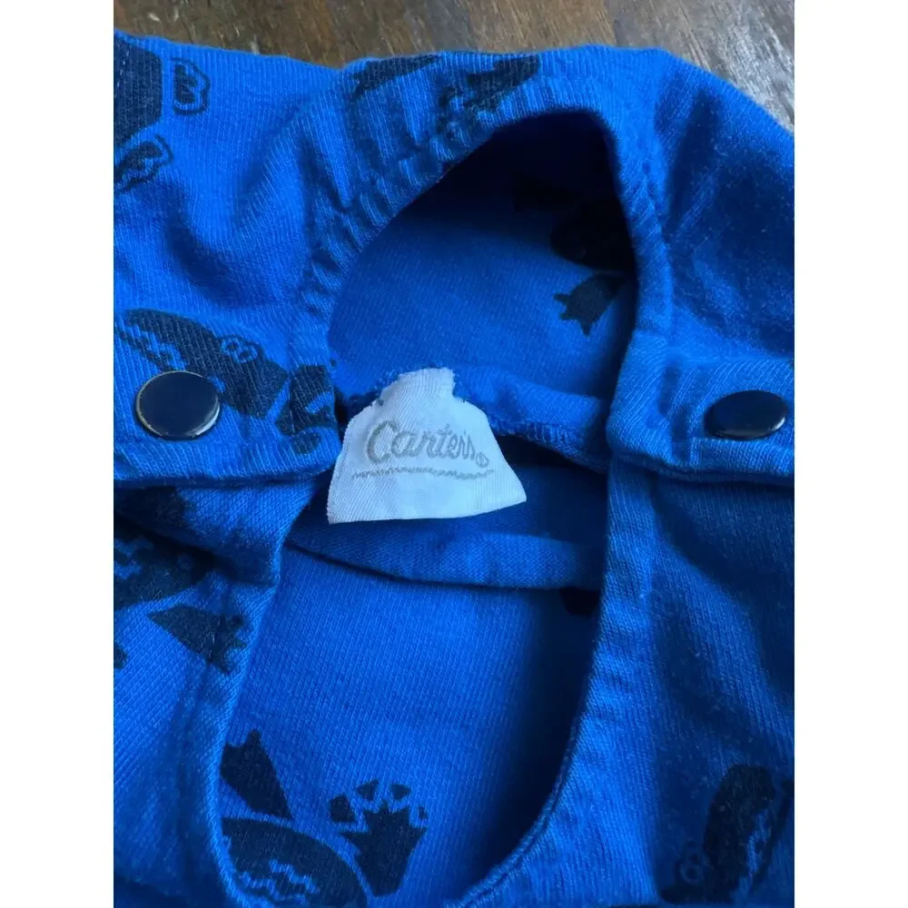 Carters Vintage Romper Lot of 2 Turtles Gators Dinosaurs 3-6 Months